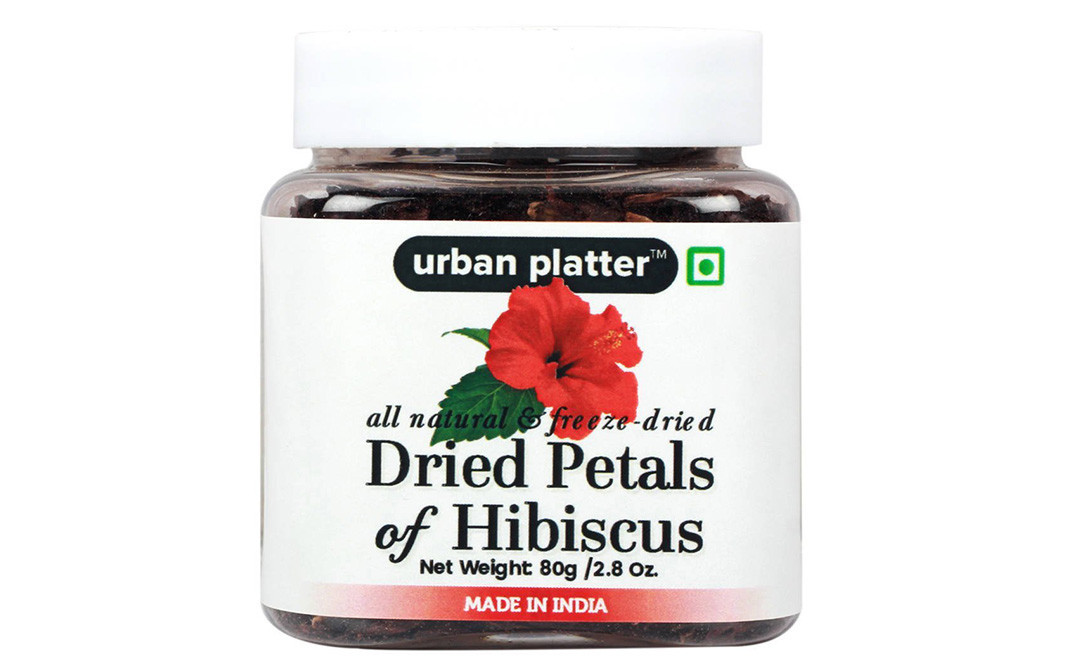 Urban Platter Dried Petals Of Hibiscus    Jar  80 grams